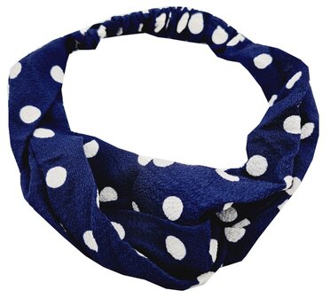 haarband-twist-stippen-print-donker-blauw