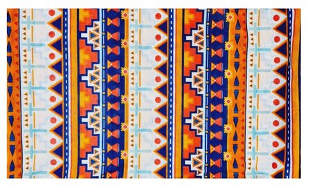 haarband-multifunctioneel-ibiza-patroon-oranje-blauw-wit