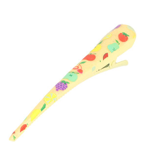 duckklem-fruit-print-13cm-geel