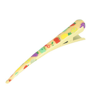 duckklem-fruit-print-13cm-geel