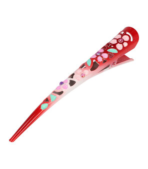 duckklem-opengewerkt-glitter-bloemen-13cm-rood-roze