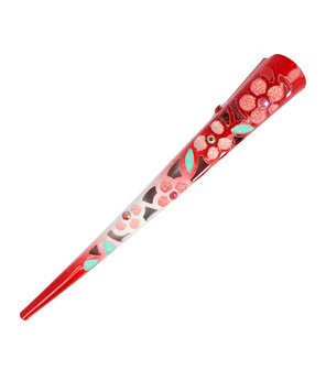 duckklem-opengewerkt-glitter-bloemen-13cm-rood