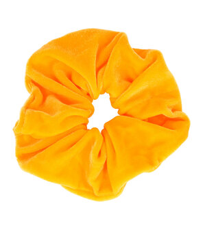 scrunchie-velvet-oranje