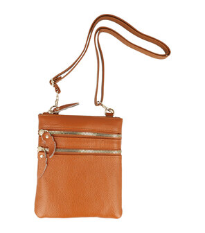 crossbody-telefoontas-leder-cognac-bruin