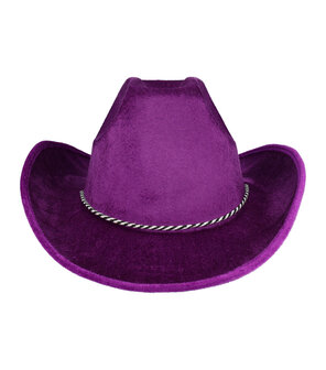 cowboyhoed-velvet-paars