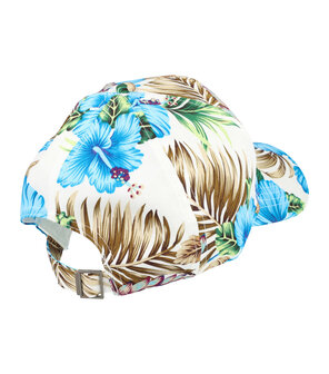 cap-tropische-bloemen-patroon-color-wit