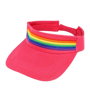 zonneklep-regenboog-roze