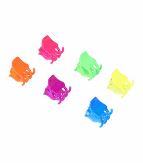 Haarspeld Klemmen Mini 1cm Neon Kleuren