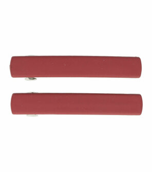 Haarspeld Basic Klein 6cm Effen Mat Donker Rood