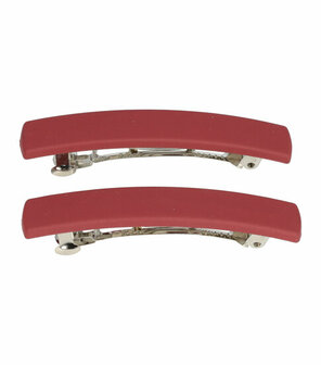 Haarspeld Basic Klein 6cm Effen Mat Donker Rood