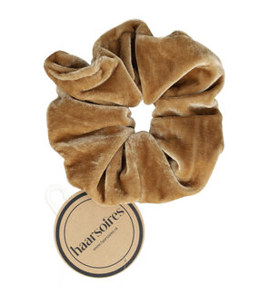 Scrunchie Haarelastiek Licht Bruin