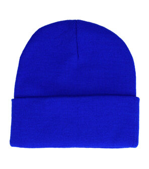 Beanie Muts Basic Blauw