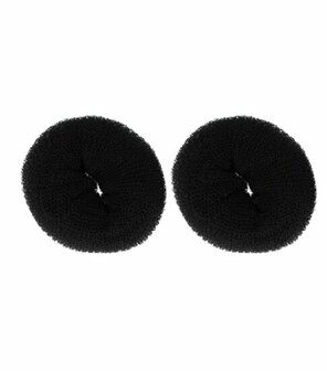 Haardonut Bun XL 12cm 2 stuks Zwart