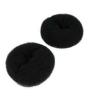 Haardonut Bun XL 12cm 2 stuks Zwart