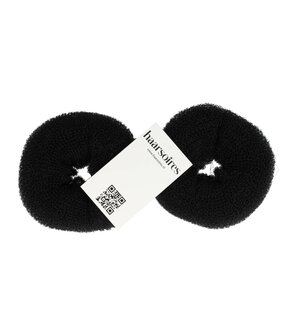 Haardonut Bun XL 12cm 2 stuks Zwart