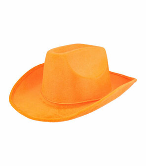 Cowboyhoed Velvet Oranje