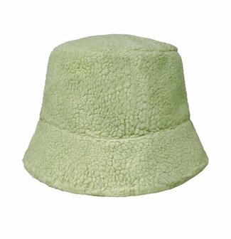 Bucket Hat Teddy Stof Licht Groen