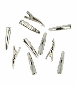 Haarspeld Alligator Gebogen 3cm Zilver 250 Stuks