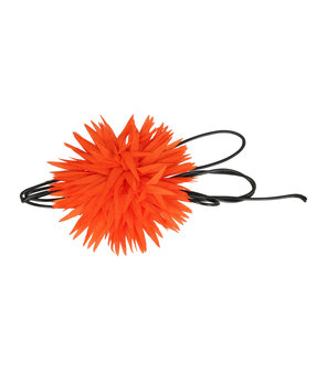 Haarband Veter Bloem Aster 10cm Oranje