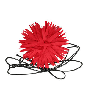 Haarband Veter Bloem Aster 10cm Rood