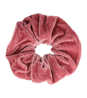 Scrunchie Haarelastiek 12cm Velvet Oud Roze