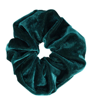 Scrunchie Haarelastiek 12cm Velvet Flesgroen