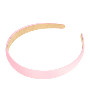 Diadeem Satijn Stof 2cm Licht Roze