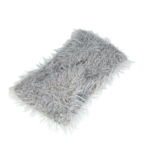 Haarband Twist Fluffy Knitted 12cm Grijs