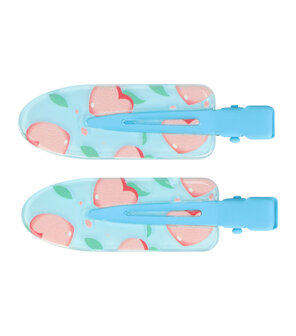 Duckklemmen Funny Beauty Clips Hartjes Roze Blauw