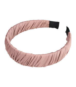 Diadeem Gedraaide Stof 3cm Roze