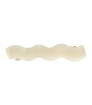 Haarspeld Marmer Print Wave Anti Slip 6,5cm Creme