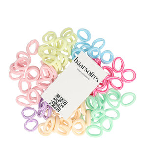 Haarelastieken Endless Mini Streep 2,5cm 70 Stuks Multi Color