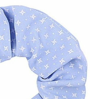 Scrunchie Haarelastiek Sterren Print Wit Blauw