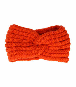 Haarband Winter Twist Knitted Oranje