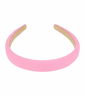 Haarband Diadeem Dik Effen Stof 2cm Roze