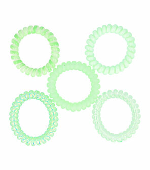 Haarelastieken Invisibobble Print Effen 5cm Groen