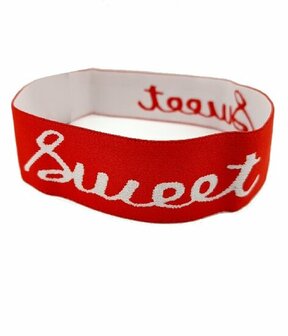 Haarband Sport Elastiek Sweet Rood