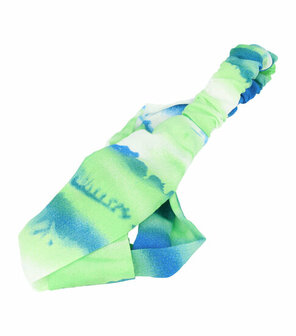 Haarband Twist Tie Dye Patroon Blauw Groen