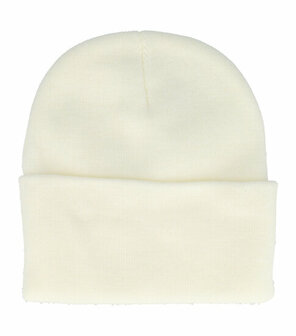 Beanie Muts Basic Wit