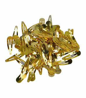 Haarspeld Klikklak 5cm Goud 100 Stuks