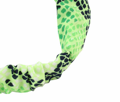 Haarband Twist Slangen Print Groen