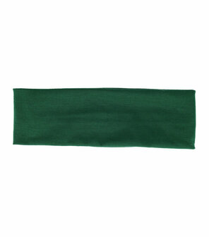 Haarband Basic Sport 6cm Effen Stof Groen - Sportieve Hoofdband