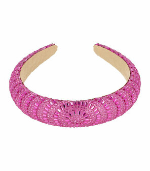 Haarband Diadeem Dik Glitter Fantasie Roze