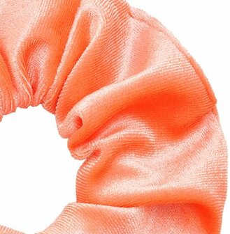 Scrunchie Haarelastiek Velvet Oranje