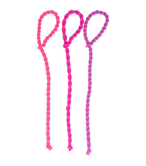 Haarelastieken Hair Tie Elastisch Koord Roze Paars