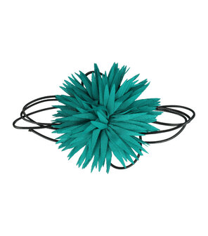 Haarband Veter Bloem Aster 10cm Groen