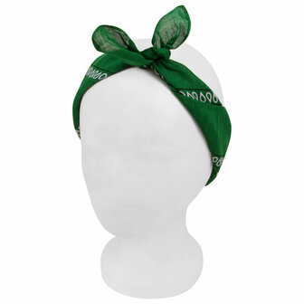 Bandana Zakdoek Paisley Print Donker Groen