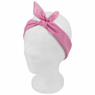 Haarband Bandana Zakdoek Basic Licht Roze