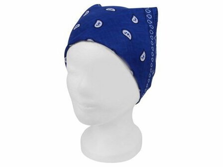 Bandana Zakdoek Paisley Print Blauw