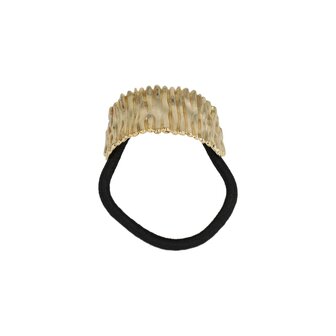 Haarelastiek Geribbeld Cuff Ornament Goud